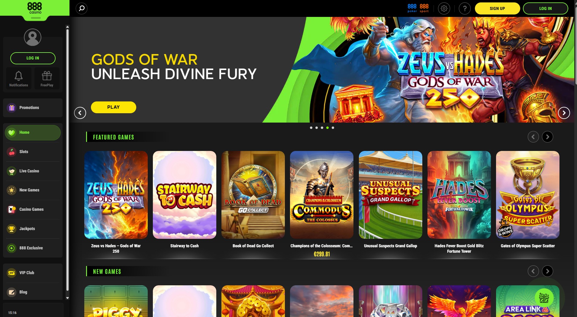 3. 888 Casino - Strong Sofort Casino Value