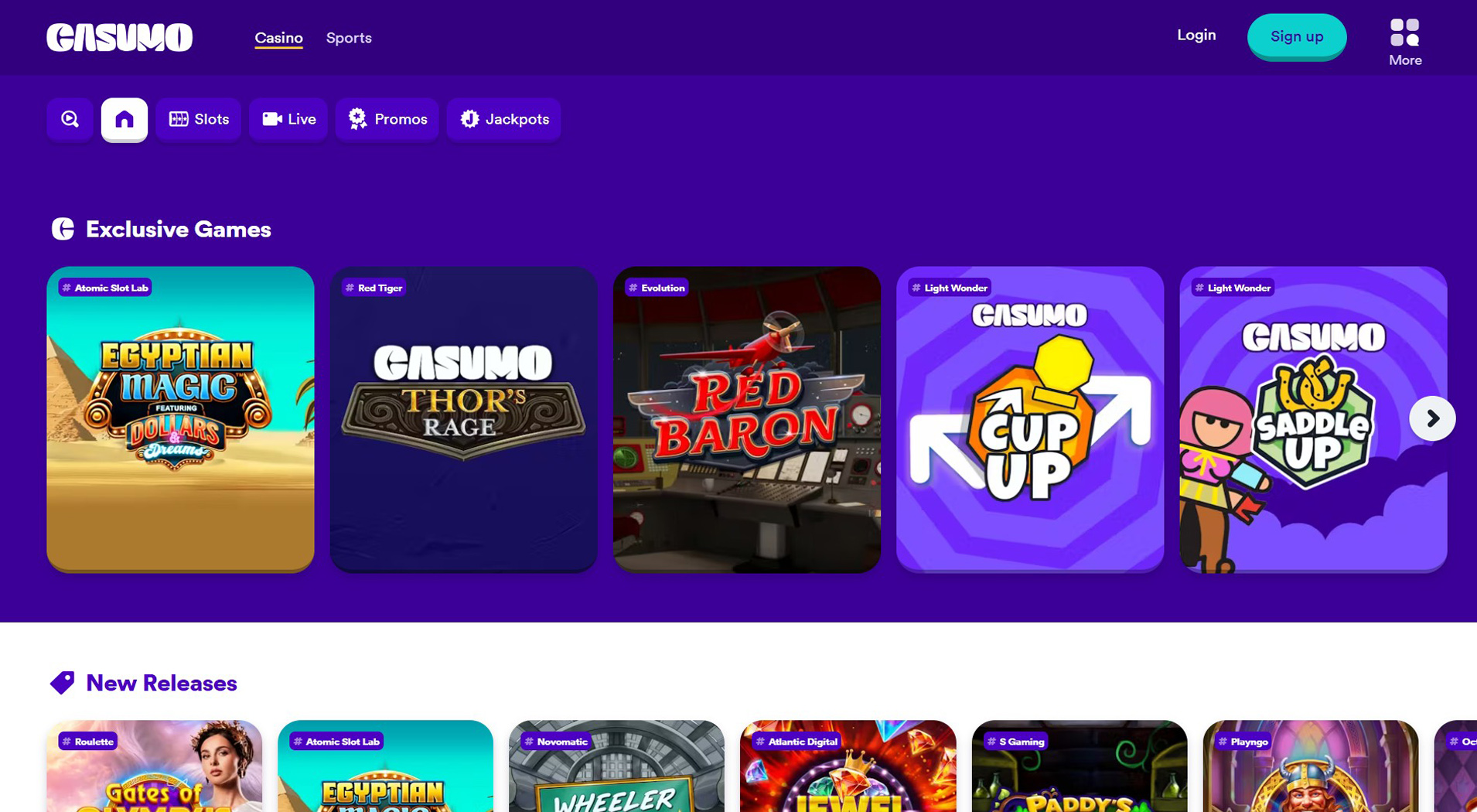 2. Casumo - Fast Sofort Casino Access