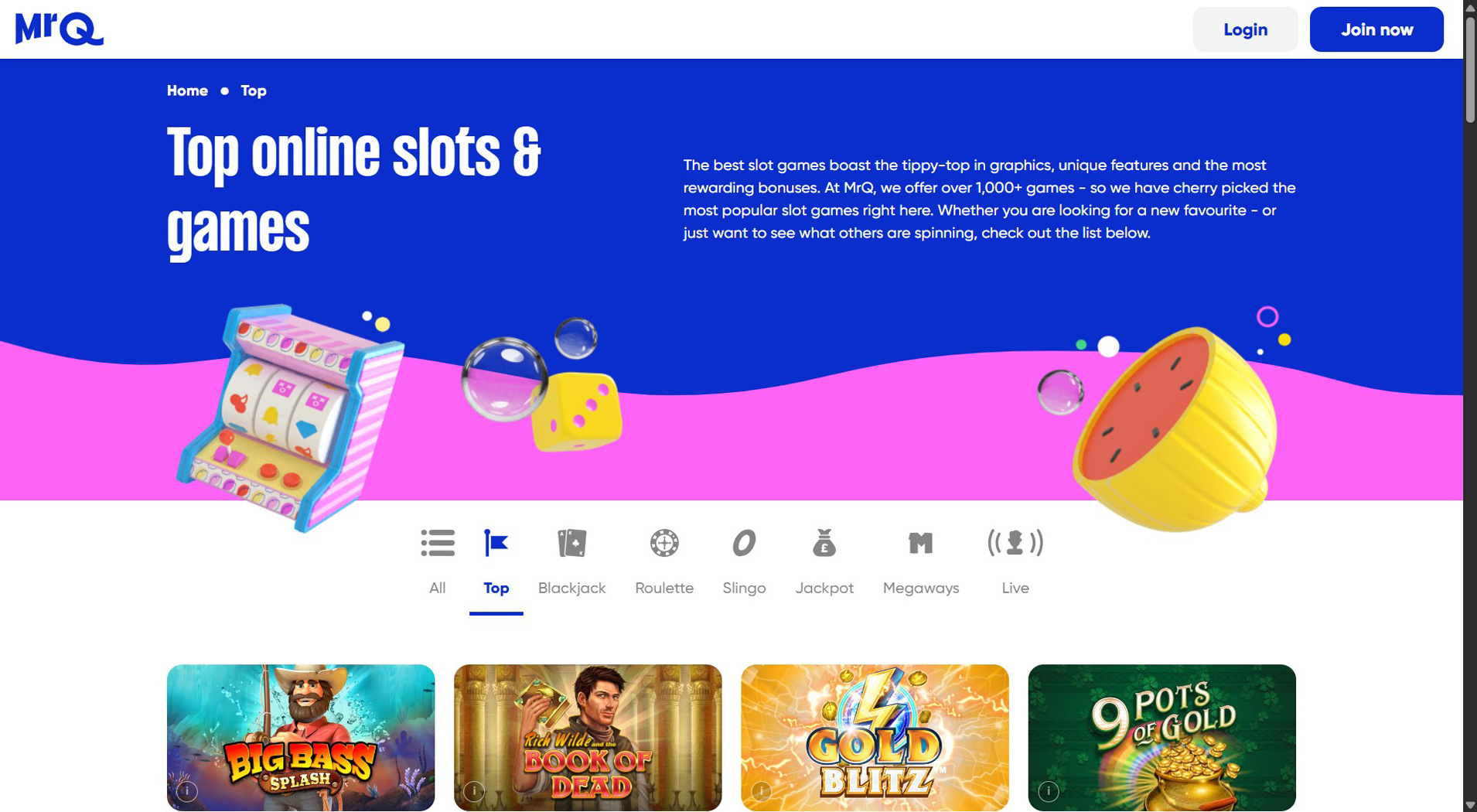 6. MrQ Casino - Quick Sofort Casino Payouts